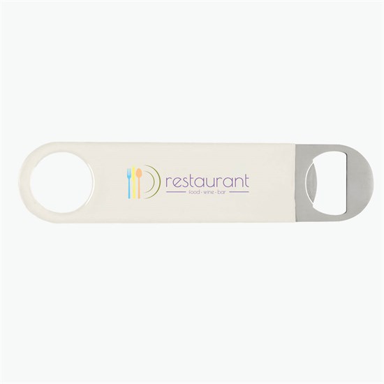 Vinyl Coated Steel Bottle Opener - Full Color