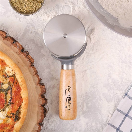 Galley Beechwood Pizza Cutter