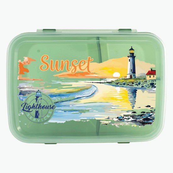 Translucent Lunch Container - Full Color