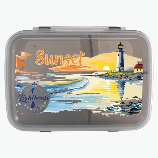 Translucent Lunch Container - Full Color