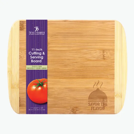 Two-Tone Bamboo Cutting Board - 11 x 8-3/4