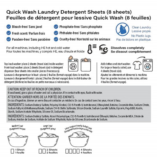Simply Fresh Laundry Detergent Sheets