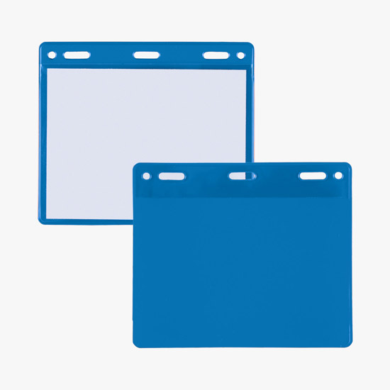 3 x 4 Border Badge Holders - Slotted