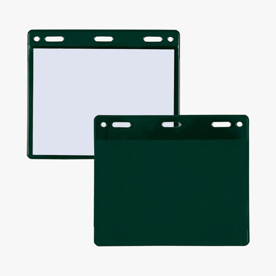 3 x 4 Border Badge Holders - Slotted