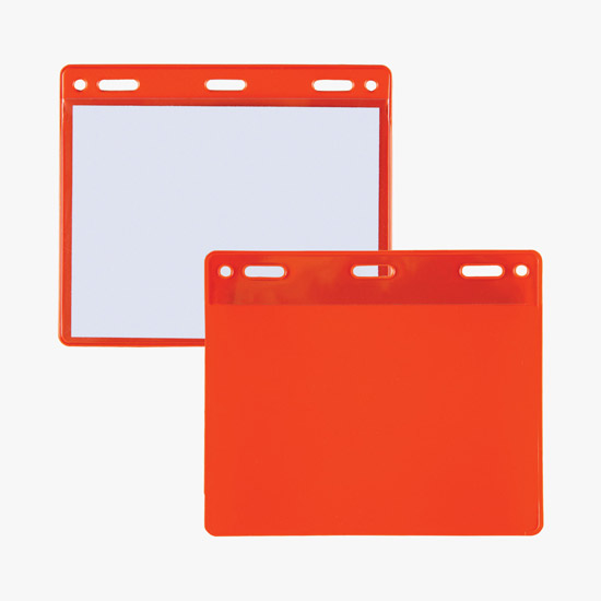 3 x 4 Border Badge Holders - Slotted