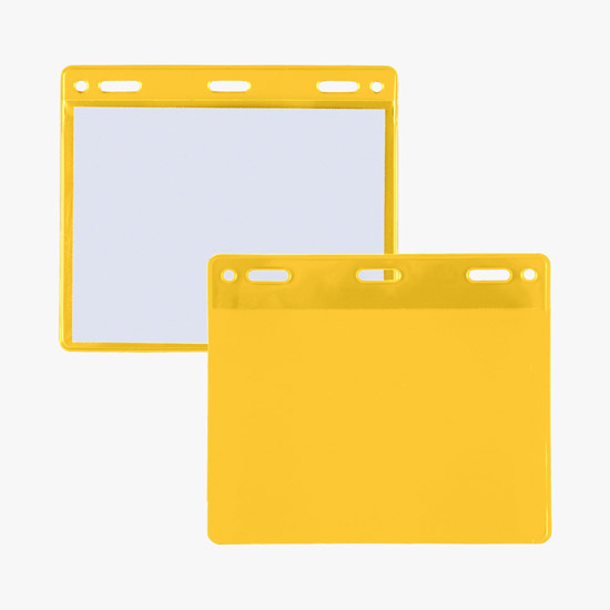 3 x 4 Border Badge Holders - Slotted