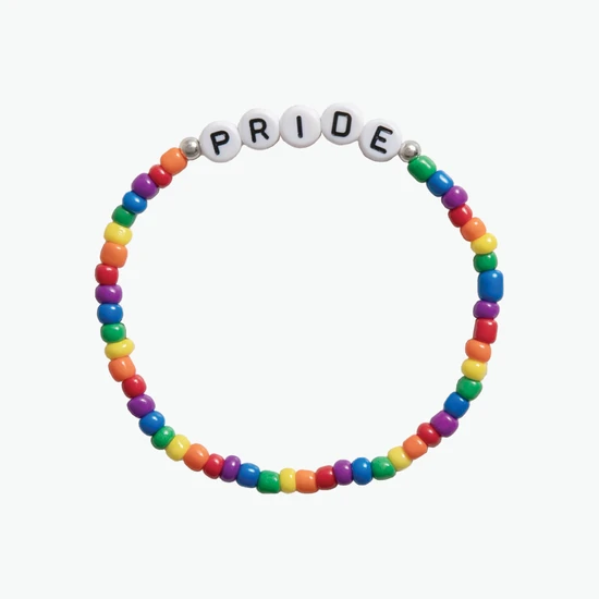 Adult Friendship Bracelet - Rainbow/Pride Rice Beads