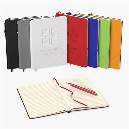Roland Hard Cover Journal and Pen Combo - Debossed