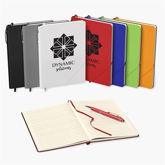 Roland Hard Cover Journal and Pen Combo - Printed