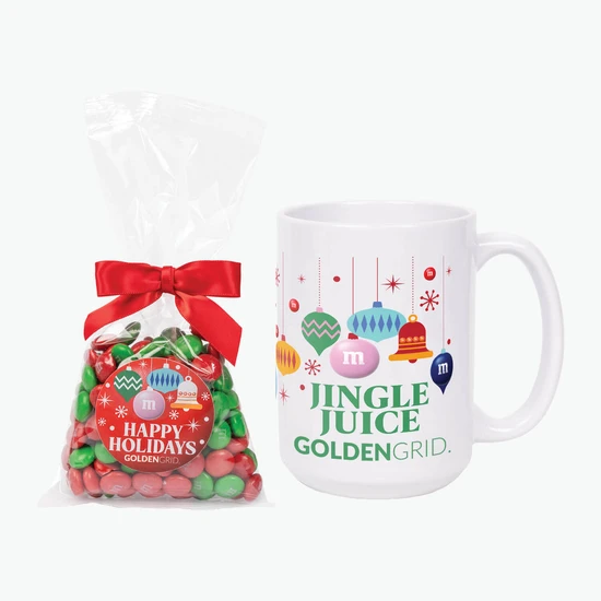 15 oz Mug with Color Choice M&M's - 5 oz