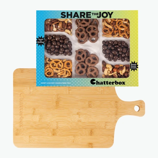 Sweet and Savory Charcuterie Tray with Bamboo Board