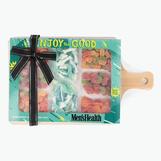 Sour Gummy Charcuterie Tray with Bamboo Board