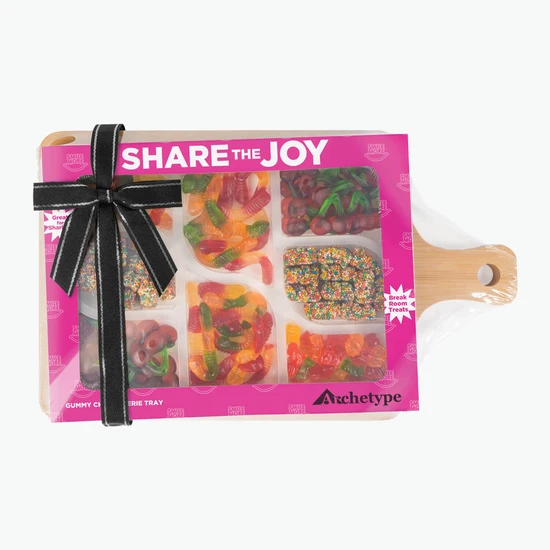 Gummy Charcuterie Tray with Bamboo Board