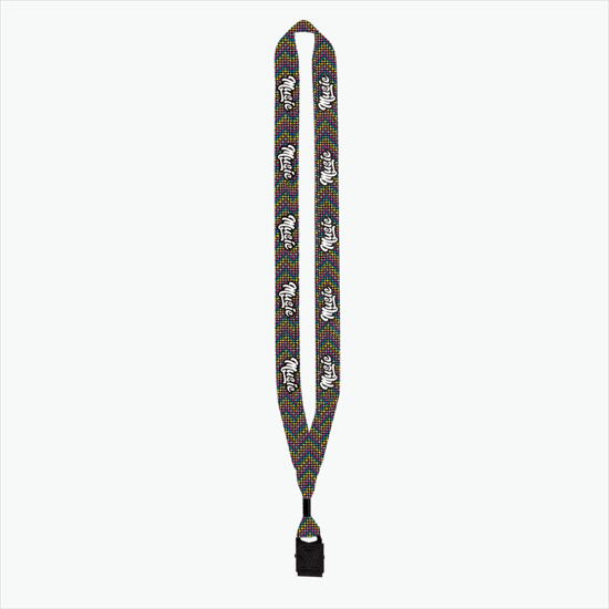 3/4 Vivid Choice Full Color Lanyard  - Bulldog Clip - 24-Hour Production