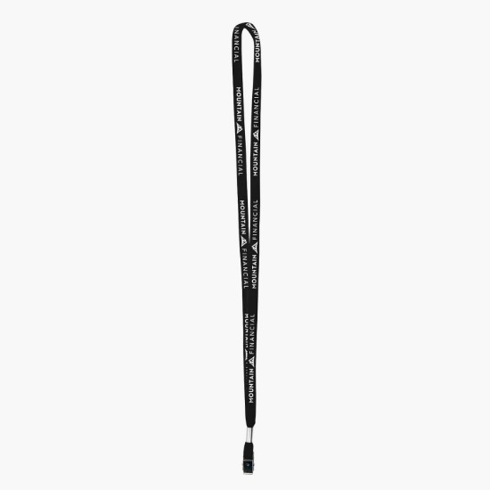 3/8 Cotton Comfort One-Ply Lanyard - Bulldog Clip