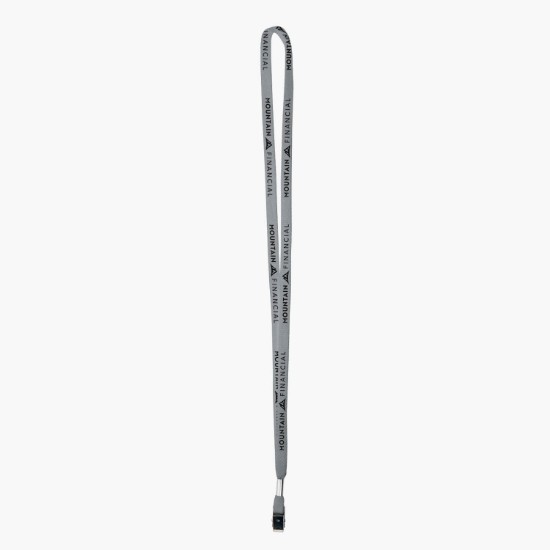 3/8 Cotton Comfort One-Ply Lanyard - Bulldog Clip