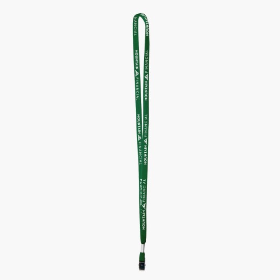3/8 Cotton Comfort One-Ply Lanyard - Bulldog Clip