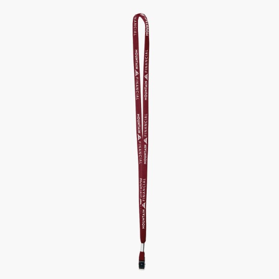 3/8 Cotton Comfort One-Ply Lanyard - Bulldog Clip