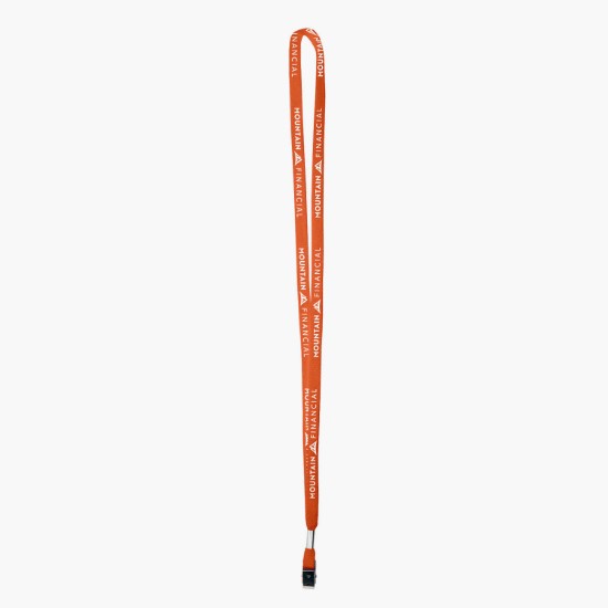 3/8 Cotton Comfort One-Ply Lanyard - Bulldog Clip