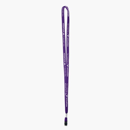 3/8 Cotton Comfort One-Ply Lanyard - Bulldog Clip
