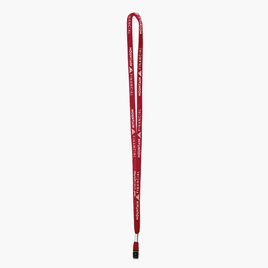 3/8 Cotton Comfort One-Ply Lanyard - Bulldog Clip