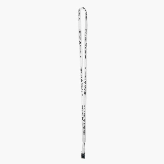 3/8 Cotton Comfort One-Ply Lanyard - Bulldog Clip