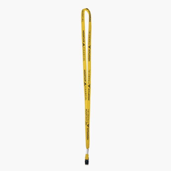 3/8 Cotton Comfort One-Ply Lanyard - Bulldog Clip