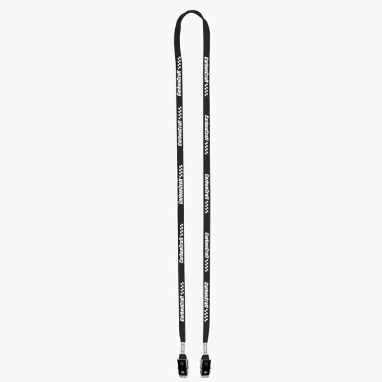3/8 Cotton Comfort One-Ply Lanyard - Double Bulldog Clip
