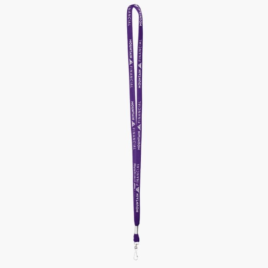 3/8 Cotton Comfort One-Ply Lanyard - Swivel J-Hook