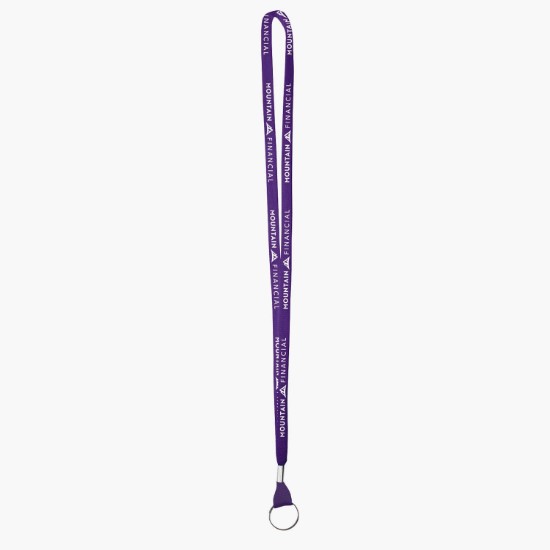 3/8 Cotton Comfort One-Ply Lanyard - Split Ring