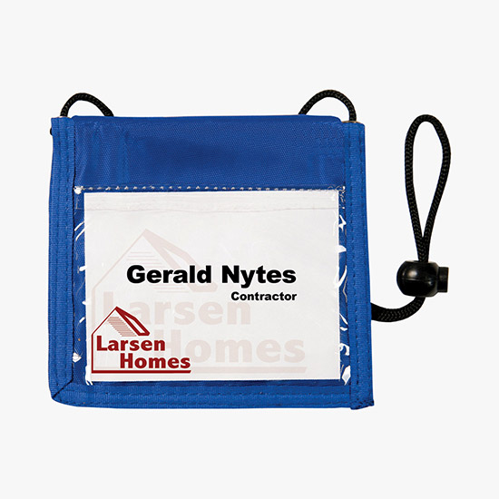24-HOUR SERVICE TEMPORARILY UNAVAILABLE – Bi-Fold Nylon Neck Wallet - Printed - 24-Hour Production