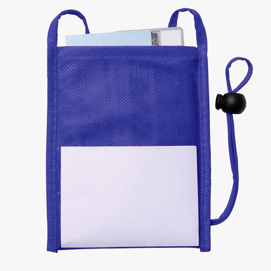 Eco Dual Pocket Neck Wallet - Blank