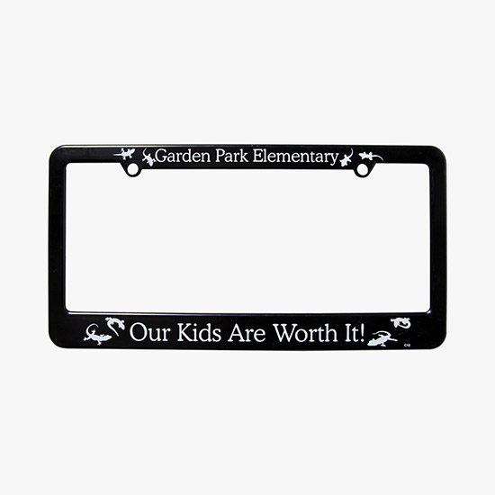 Straight Bottom License Plate Frame