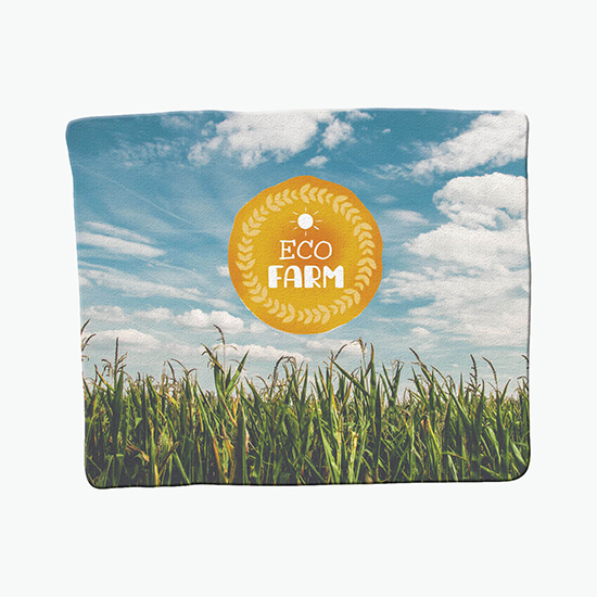 50 x 60 Full Color Plush Deluxe Sherpa Blanket