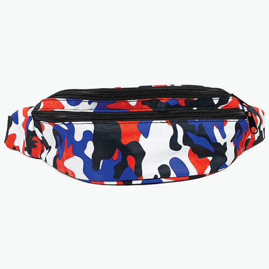 Premium Full Color Fanny Pack with Three Zippers