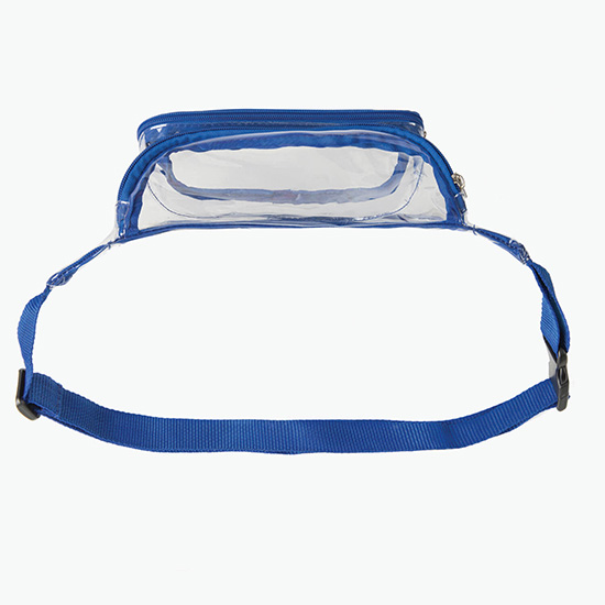 Clear Fanny Pack with Two Zipper Pockets