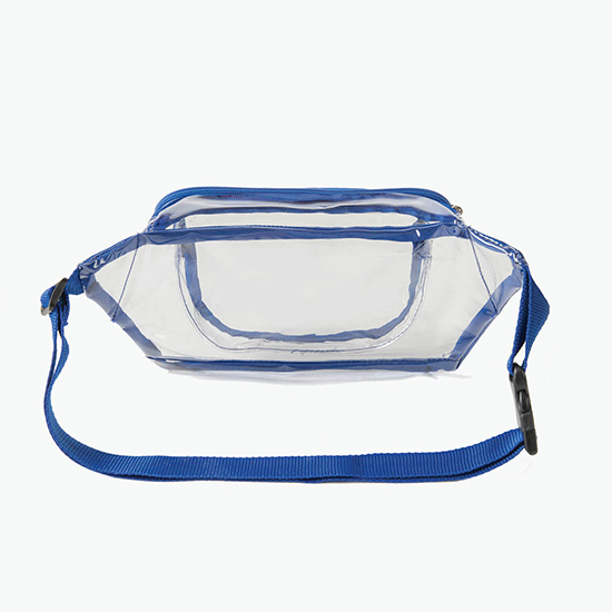 Clear Fanny Pack with Two Zipper Pockets