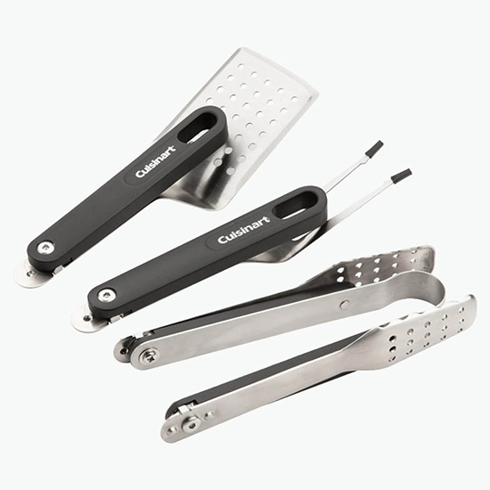 Cuisinart 4-Piece Folding Grill Tool Set