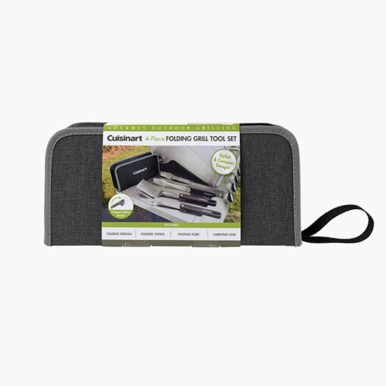 Cuisinart 4-Piece Folding Grill Tool Set