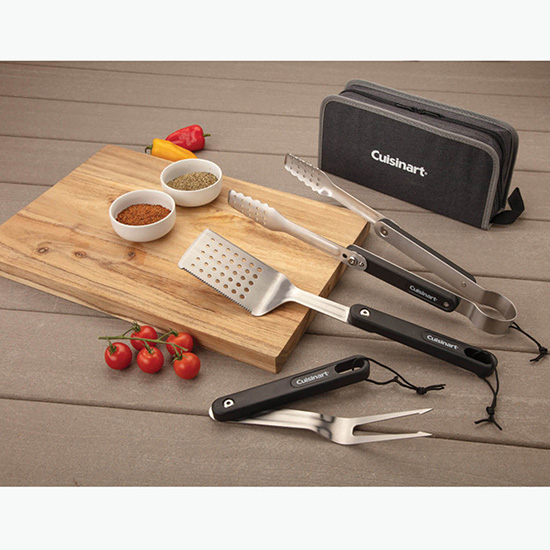 Cuisinart 4-Piece Folding Grill Tool Set