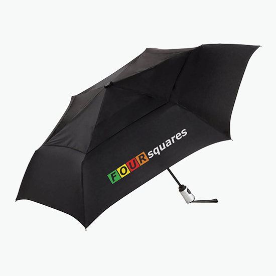 ShedRays® Windjammer® Vented Auto Open and Close Compact UPF 50+ Umbrella - Full Color
