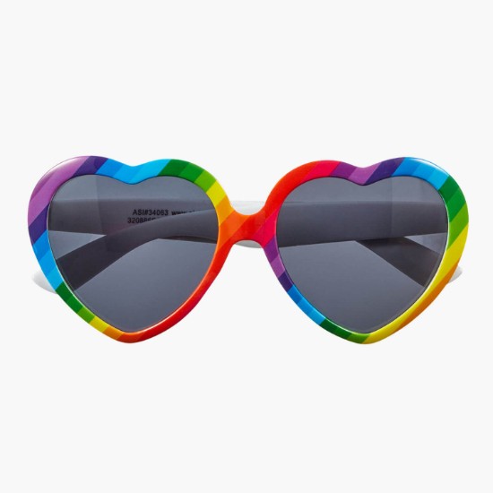 Heart Shaped Rainbow Sunglasses - 24-Hour Production