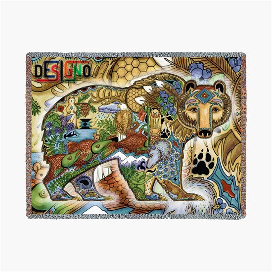 Full Color Jacquard Woven Family Blanket - 62 x 84