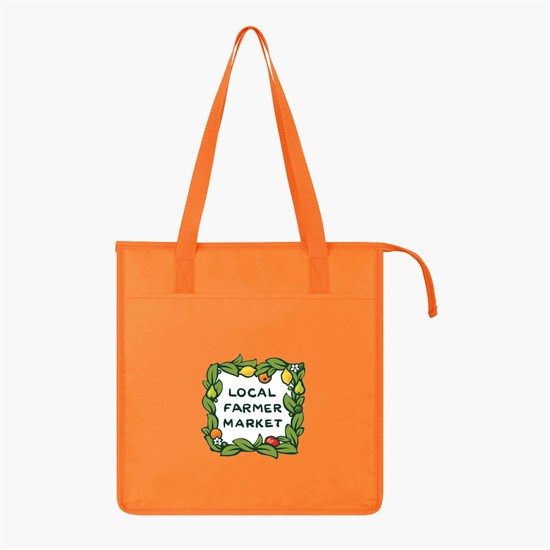 Arlo rPET Insulated Grocery Shopper Tote - 14.5 x 13.5 - Full Color