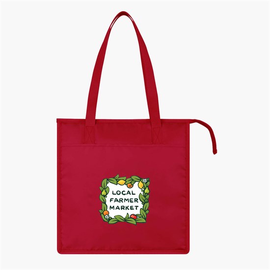 Arlo rPET Insulated Grocery Shopper Tote - 14.5 x 13.5 - Full Color