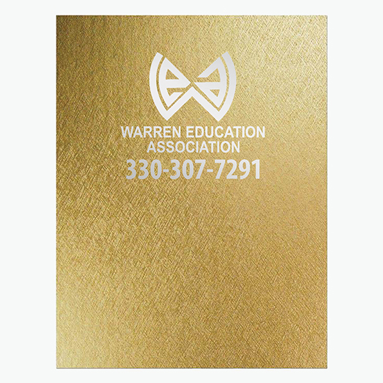 8 1/4 x 10 3/4 Academic Monthly Planner with Metallic Paper Cover