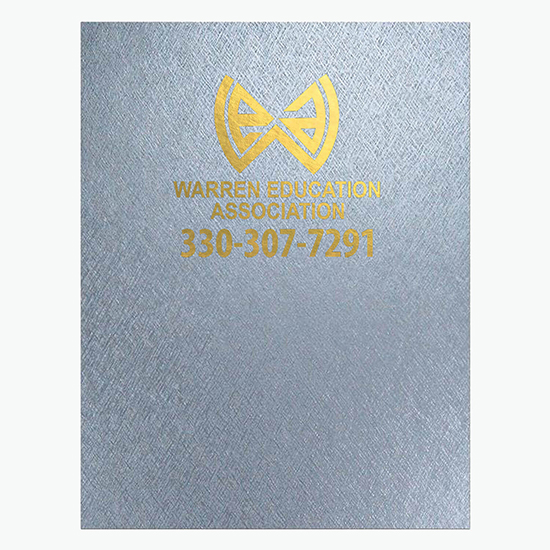 8 1/4 x 10 3/4 Academic Monthly Planner with Metallic Paper Cover