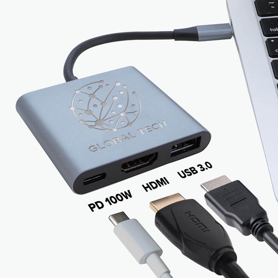 3-in-1 Multiport USB Hub