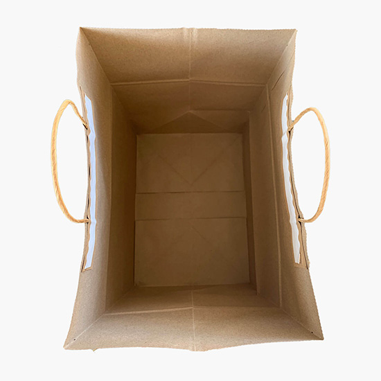 Kraft Tamper-Safe Shopping Bag - 16 1/4 x 14 1/2