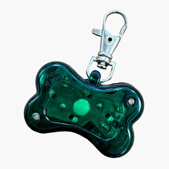 Bone Shaped Reflector Pet Tag with Strobe